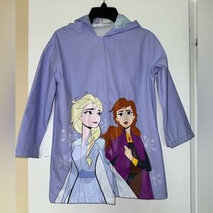 Disney Frozen Light Blue and Lavender Rain Jacket